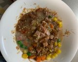 レンジ中華風梅すき焼き味オムライス弁当作り方5写真