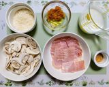 夏簡単ランチ！生マッシュルームのパスタ作り方1写真