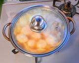 白菜とふわふわ鶏団子の春雨スープ鍋作り方10写真