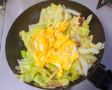 キャベツと豚ひき肉の卵炒め作り方8写真