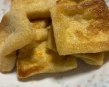 油揚げチーズ焼き、ほうれん草添え作り方3写真