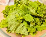 菜の花とシラスの卵炒め作り方1写真