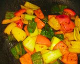 牛肉と彩り野菜のXO醤炒め作り方5写真