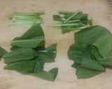 炒り卵と小松菜の炒め物作り方1写真