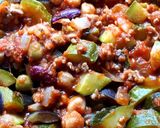 夏野菜と挽肉とミックスビーンズのトマト煮作り方10写真