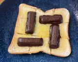 KitKatトースト アイスとベリーを添えて作り方3写真