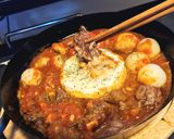 チーズと牛ハラミのトマトソース煮込み作り方6写真