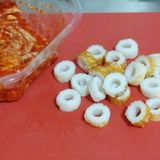 ஐちくわのキムチマヨ和えஐ作り方1写真