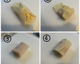 餃子の皮で明太もちチーズ焼き作り方3写真