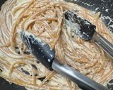 簡単！和風明太クリームパスタ作り方4写真