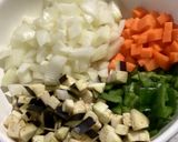 夏野菜たっぷりマイルドキーマ作り方1写真