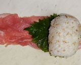 大葉入り肉巻きおにぎり作り方3写真