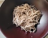 茹で蕎麦deカルボナーラ風アレンジ作り方1写真