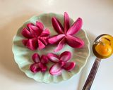 ピンク色の酢玉ねぎ　赤梅酢使って作り方8写真
