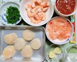 簡単夕飯Xmasディナー魚介ペスカトーレ作り方2写真