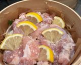 レモンを乗せて!塩麹鶏の蒸籠蒸し作り方5写真