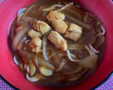 乾麺で作る☆チキンカレーうどん♡作り方8写真