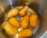 マヨ無しでも美味しいポテサラ【四毒抜き】作り方1写真