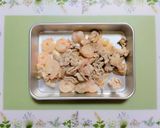 今夜の夕飯！豚バラ白菜八宝菜中華丼主菜作り方9写真