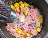 さつまいもとベーコンのバター醤油ごはん作り方5写真