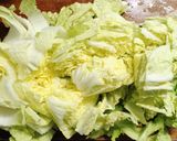 白菜と ピーマン 椎茸 舞茸の オイスタースープ作り方4写真