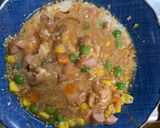 レンジ簡単クリーミー梅ガパオ味炒飯弁当作り方5写真