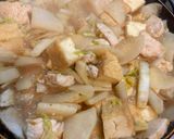 塩揉み大根と鶏胸肉あつあげの胡麻味噌炒め作り方4写真