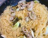 五右衛門再現 明太子と豚と高菜のパスタ作り方6写真
