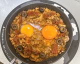 具沢山ミートソース♪落とし卵スキレット作り方8写真