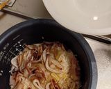 イカとゴボウの炊き込みご飯作り方2写真