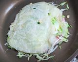 フライパンで広島風お好み焼き♪作り方3写真