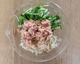 もやしと水菜♡旨だれツナサラダ作り方2写真