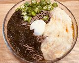 アカモクとオクラとトロロの十割蕎麦作り方5写真