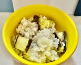 米と酒の蒸気で蒸す！極上茄子ご飯作り方4写真
