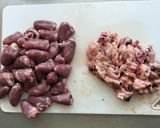 【犬用】鶏ハツ少し柔らかジャーキー作り方1写真