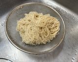 オクラと明太子のネバ旨、素麺orパスタ作り方4写真