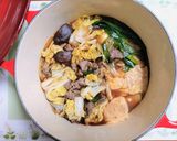 簡単夕飯すき焼き風白菜肉豆腐主菜肉料理作り方10写真