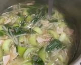 モヤシとチンゲン菜のスープ作り方4写真