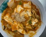 お一人様簡単洋風キムチチリ味豆腐野菜炒め作り方22写真