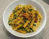 エリンギと豆苗のアレンジ衣笠丼作り方6写真