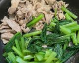 材料２つ！豚肉と小松菜のやみつき☆旨塩炒め作り方5写真