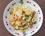 豚🐷こま肉🥩とキャベツ🥬の麺つゆ煮😃作り方2写真