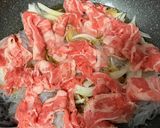 簡単フライパンで牛丼😋白滝でかさ増し【10分】作り方4写真