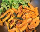 カボチャとブロッコリーの粉チーズ焼き作り方8写真