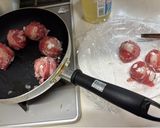 節約！子のため！手間を惜しまず肉巻きおむすび作り方3写真