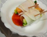 残り物でフルコース:恵方巻の材料で生春巻作り方6写真