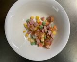 レンジ簡単中華風ジャージャー麺味炒飯弁当作り方2写真