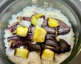 米と酒の蒸気で蒸す！極上茄子ご飯作り方3写真