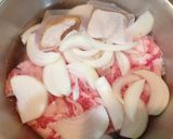 圧力鍋でお肉柔らか牛丼作り方1写真