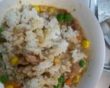 レンジ簡単梅味噌クリーム味オムライス弁当作り方7写真